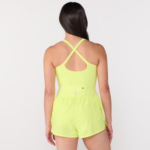 FP Movement  Righteous Runsie Romper - Women's in Sour Citrus NTW  SEXY ATHLETIC - Picture 5 of 9